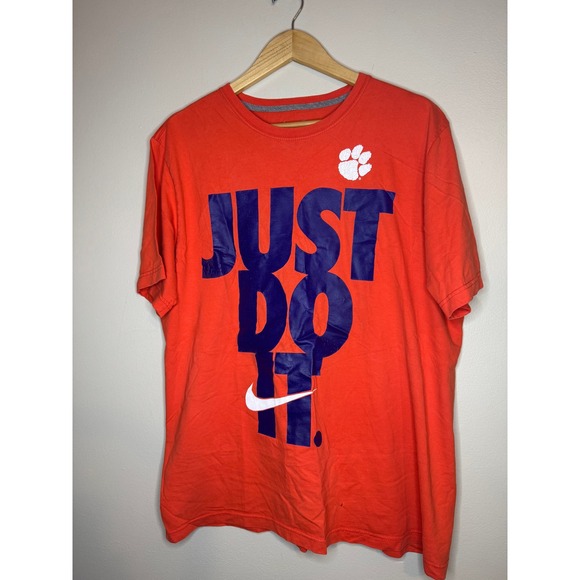 Nike Other - Nike Clemson Tigers Mens XL Just Do It Orange Graphic T-Shirt NCAA Football Tee